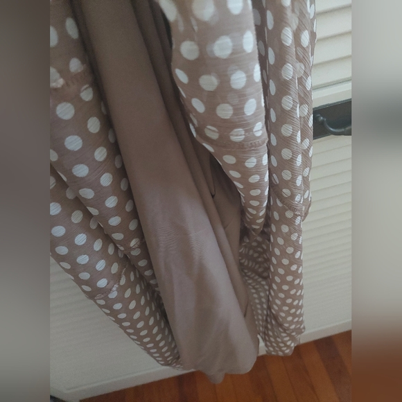 TOMMY HILFIGER Womens Tan Belted Lined Sleeveless Midi Fit + Flare Dress-6 - Picture 8 of 8